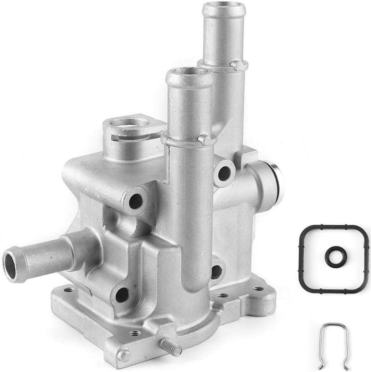 Thermostaatbehuizing auto, aluminium auto motor thermostaat behuizingsdeksel, 96984103, 96817255, geschikt voor Astra, Zafira, Vectra, Signum