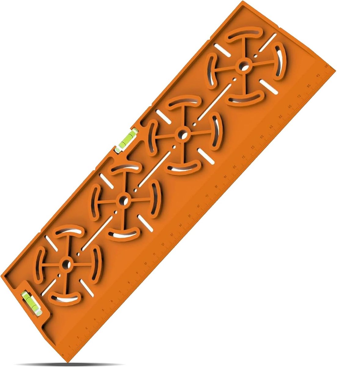 Boorsjabloon voor stopcontacten, stopcontacten, sjabloon, boorsjabloon met waterpas, inbouwdoos, holle wanddoos, 71 mm, voor elektrische installatie, bouwbouw, droogbouw