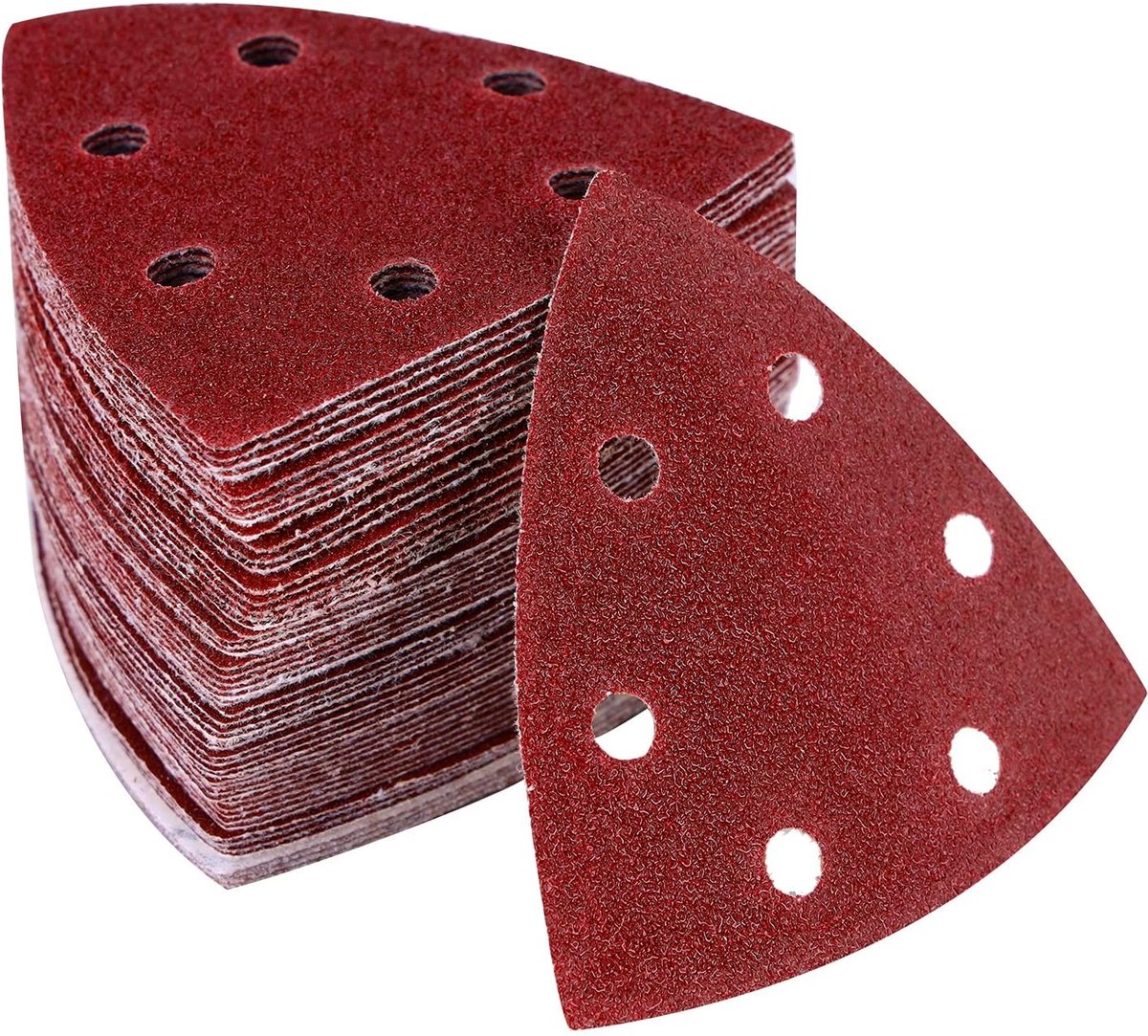Omgoods- Deltaschuurpapier 108 Stuks - Schuurpapier Driehoek - Schuurpapier Set - Schuurpapier 40/60/80/120 - Schuurpapier met Klittenband - Antistatisch en Duurzaam