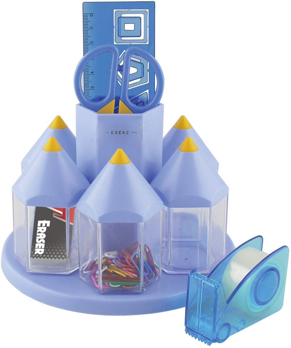 Omgoods - Rotating Desk Organizer met 5 Opbergdozen en Kantooraccessoires