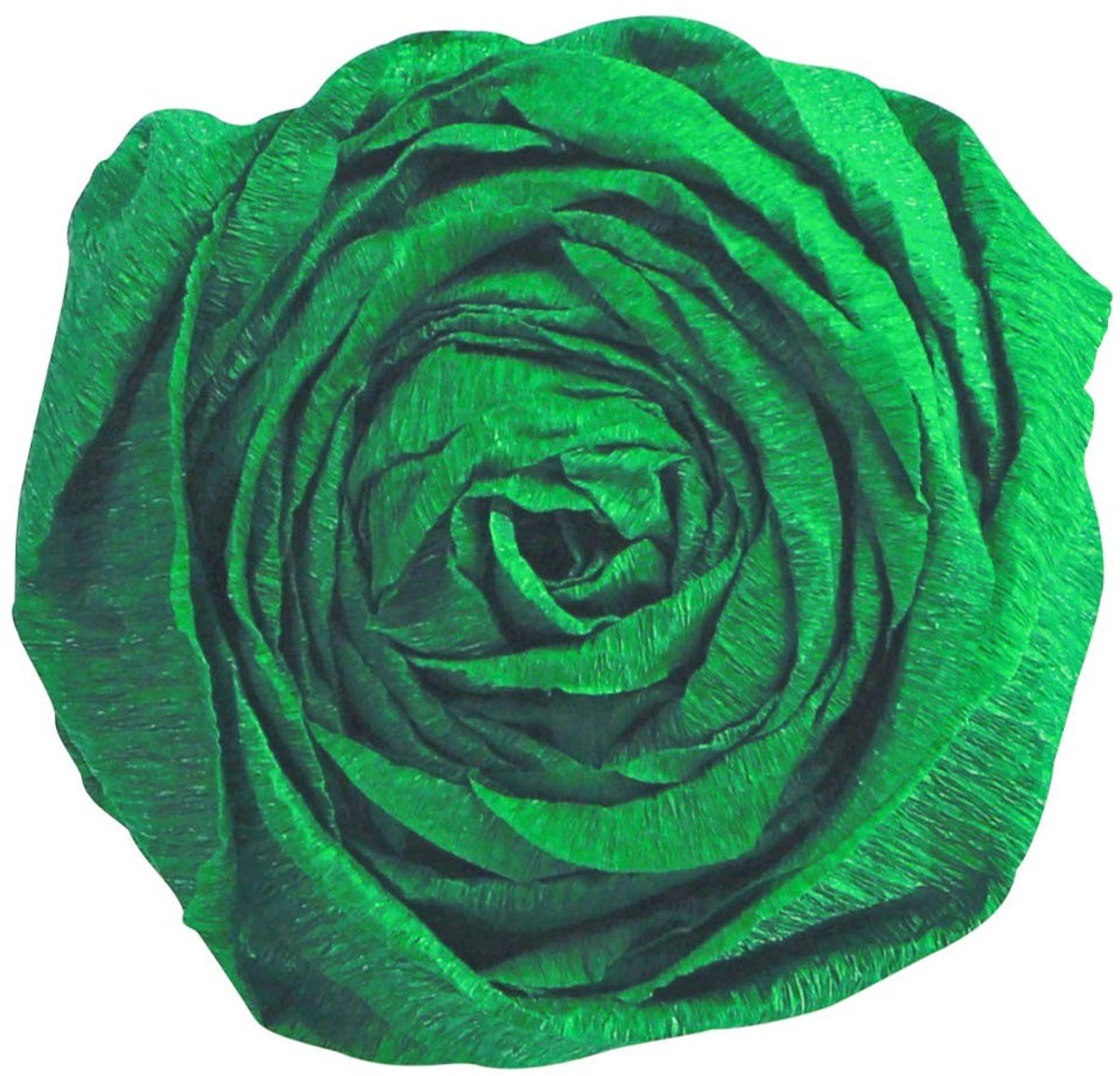 Omgoods - 10 Vellen Kreppapier 2.5 x 0.5 m in Flesgroen