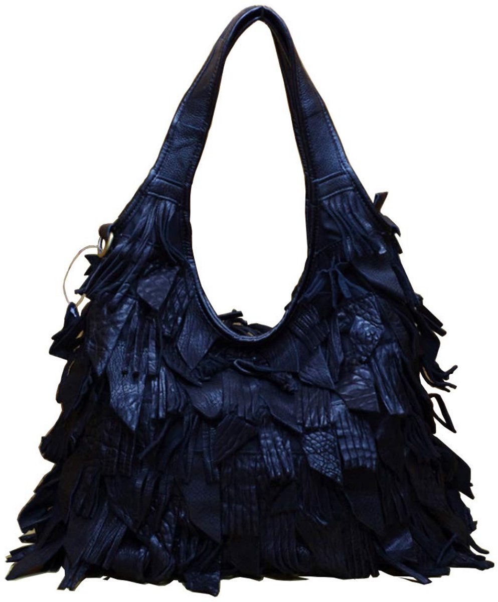 Omgoods - Multicolour Dames Handtas van Echt Leer met Patchwork