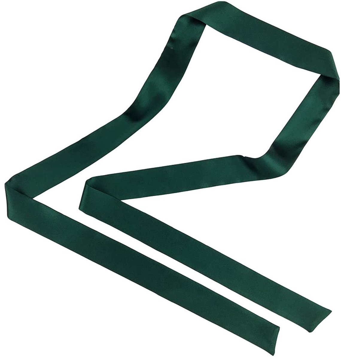 Omgoods - Dames Sjaal van 100% Mulberry Zijde 180cm x 3cm, Donkergroen