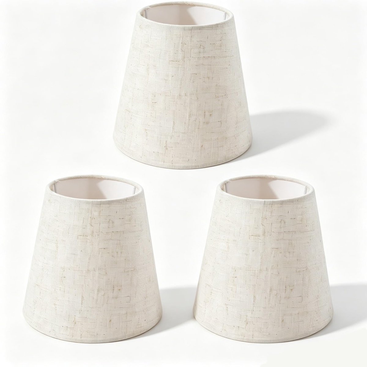 Omgoods - Set van 3 Mini Lampenkappen van Linnen