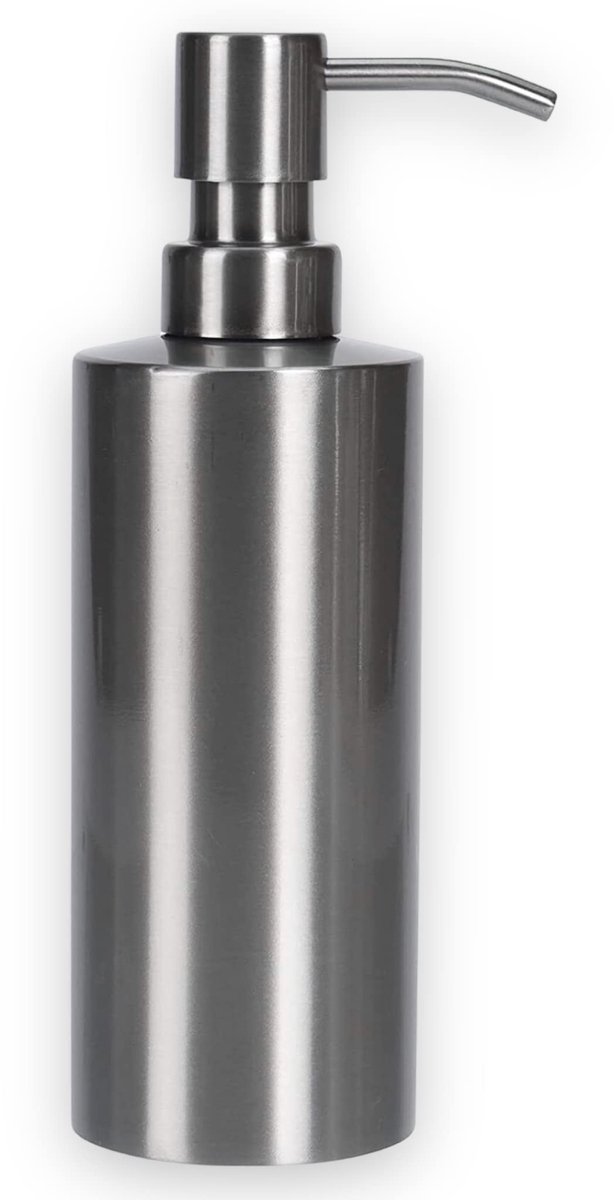 Omgoods - RVS Zeepdispenser 19x6 cm voor Badkamer en Keuken