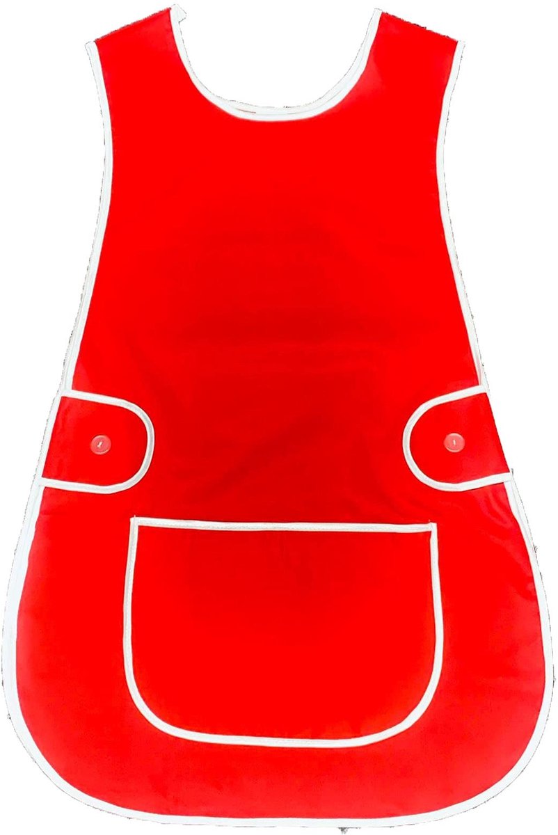 Omgoods - Universele Schort voor Volwassenen met Pocket, Rood Polyester