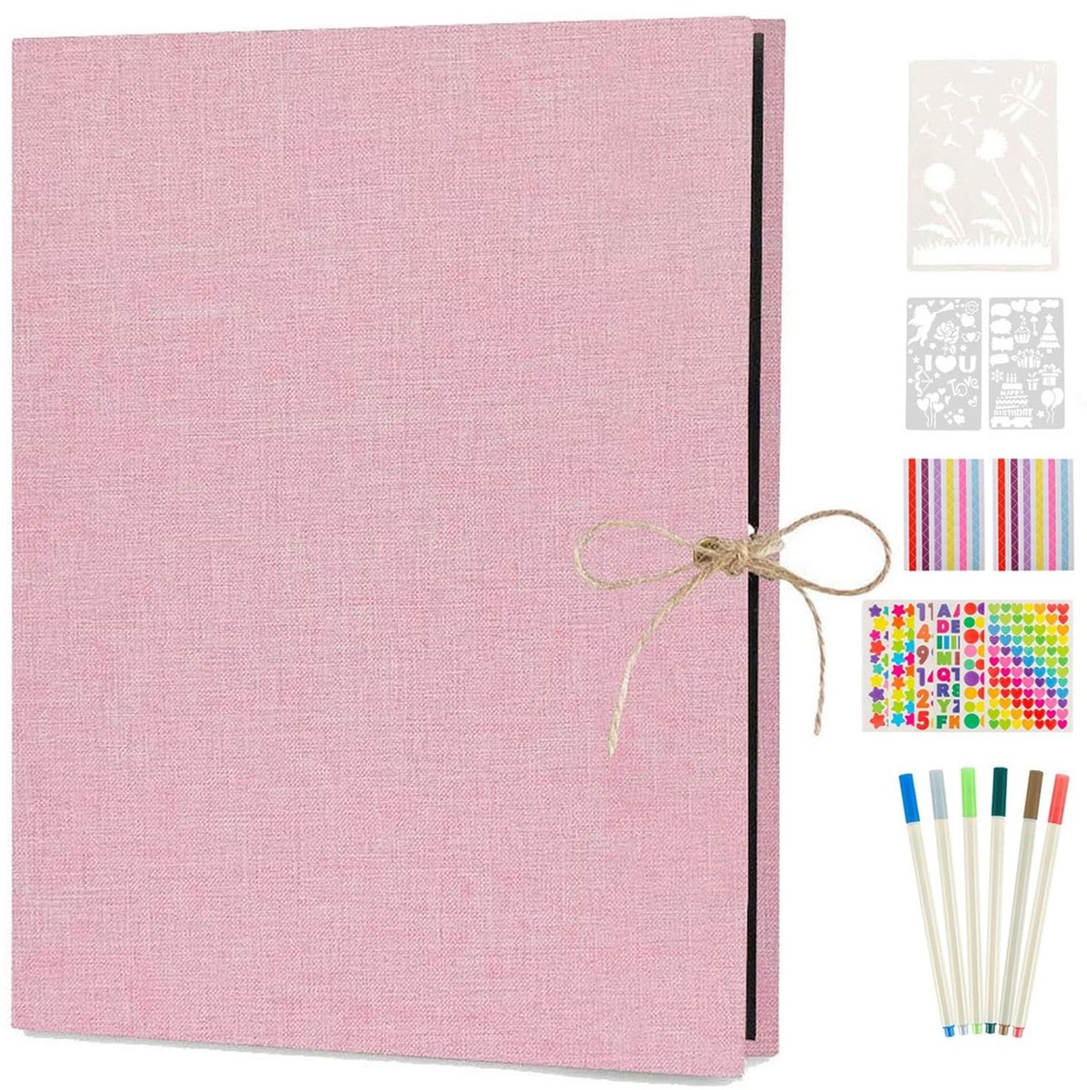 Omgoods - Fotoalbum met Zwarte Pagina's en Refill Mogelijkheid