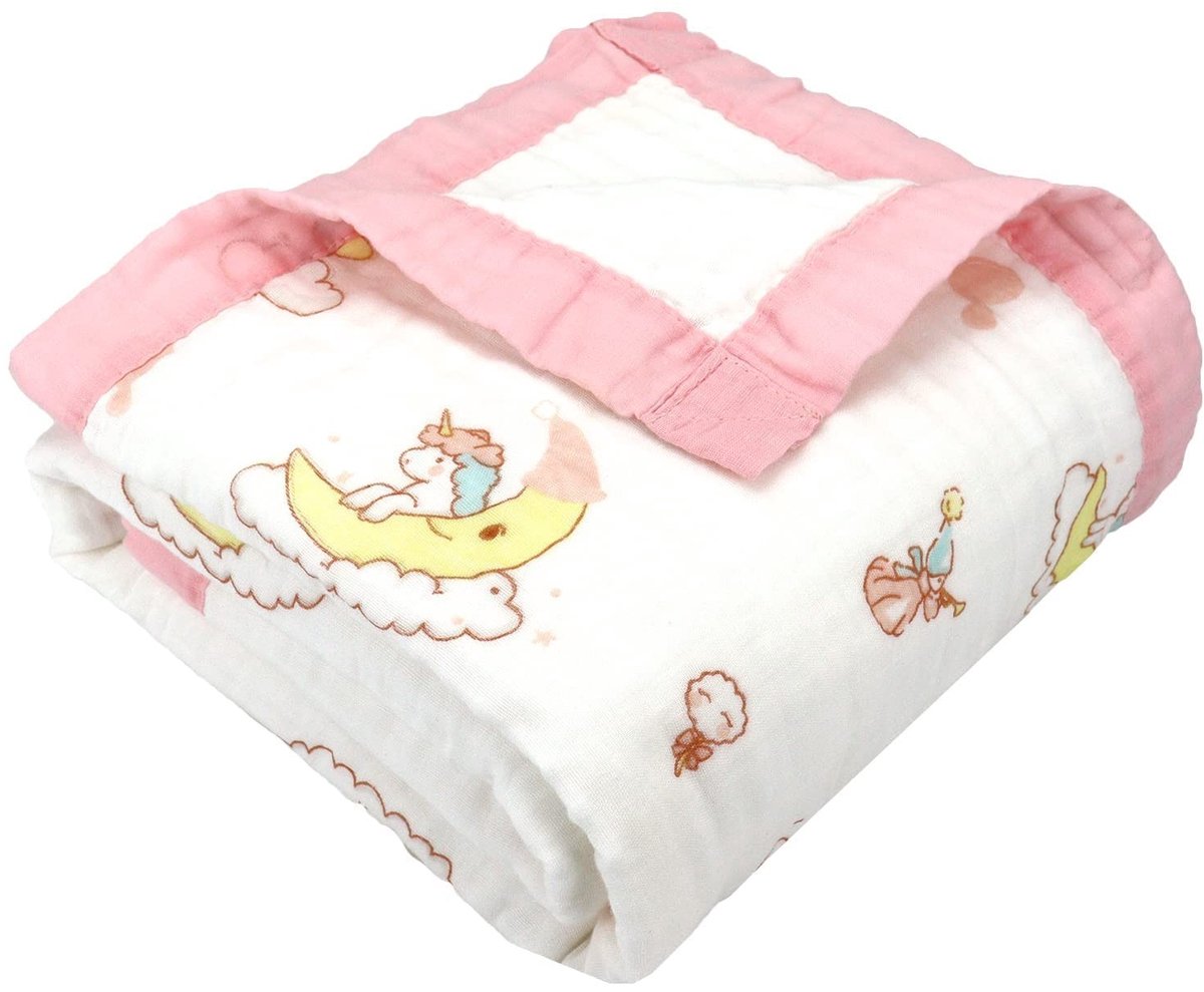Omgoods - 6-Lagige Muslin Babydeken van 110 x 110 cm