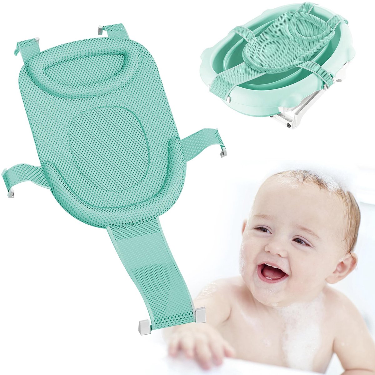 Omgoods - Verstelbare Babybad Inleg voor Veilig en Comfortabel Badderen