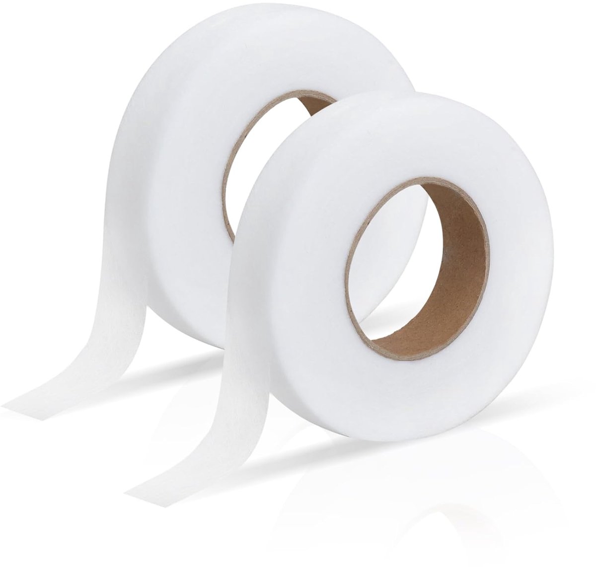 SnelShoppen - 2 x Strijkband voor Strijken met 1 Schaar, 20 mm x 65 m, Strijkband voor Gordijnen, Kleding, Strijklijm, Verkorten Zonder Naaien, Beter