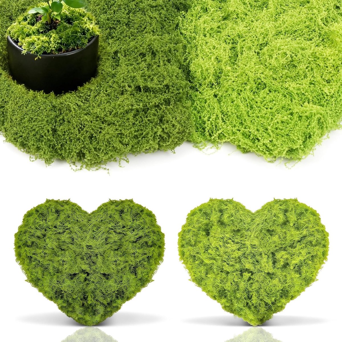 100g Artificial Moss Decoration, DIY Art Moss Decoration for Decorating Moss Walls, Moss Paintings, Aquarium, Dark - ShopVlot