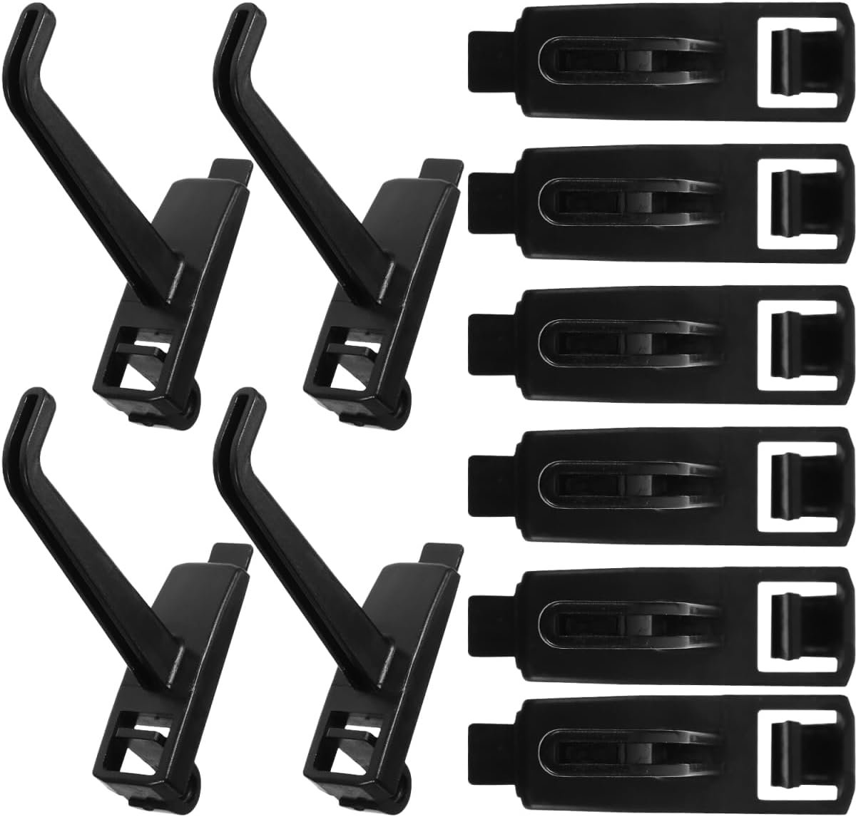 Toolhaken middelgroot - robuust plastic - zwart - ideaal voor garage en werkplaats - ShopVlot