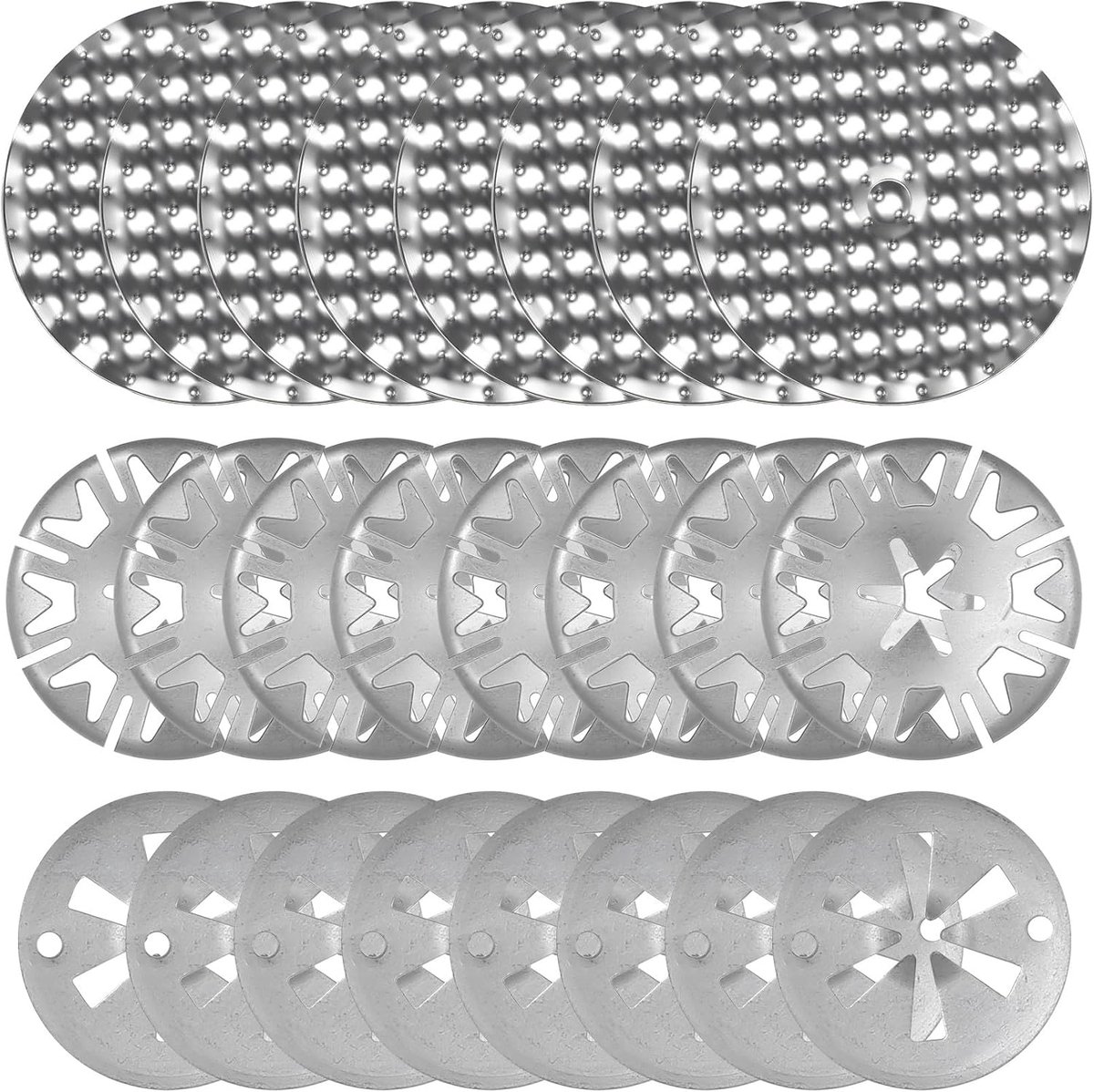 24-piece car repair kit: φ30 mm clips for attaching thermal board, metal star discs, diameter 52 mm, car mounting clips - ShopVlot