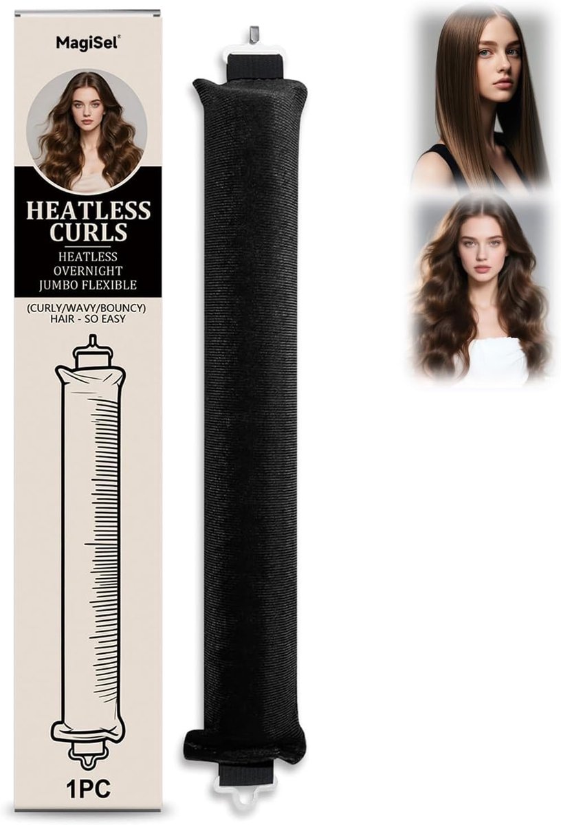 Heatless Curls Band - Velvet Nachtkrullers - Curls Zonder Warmte - Ideaal Voor Medium Haar - ShopVlot