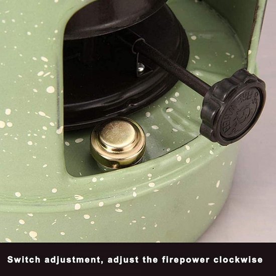 Camping Kooktoestel - Petroleum Kooktoestel - Outdoor Koken - Winddicht Ontwerp - 23.5 cm Hoog - Groen — afbeelding 5