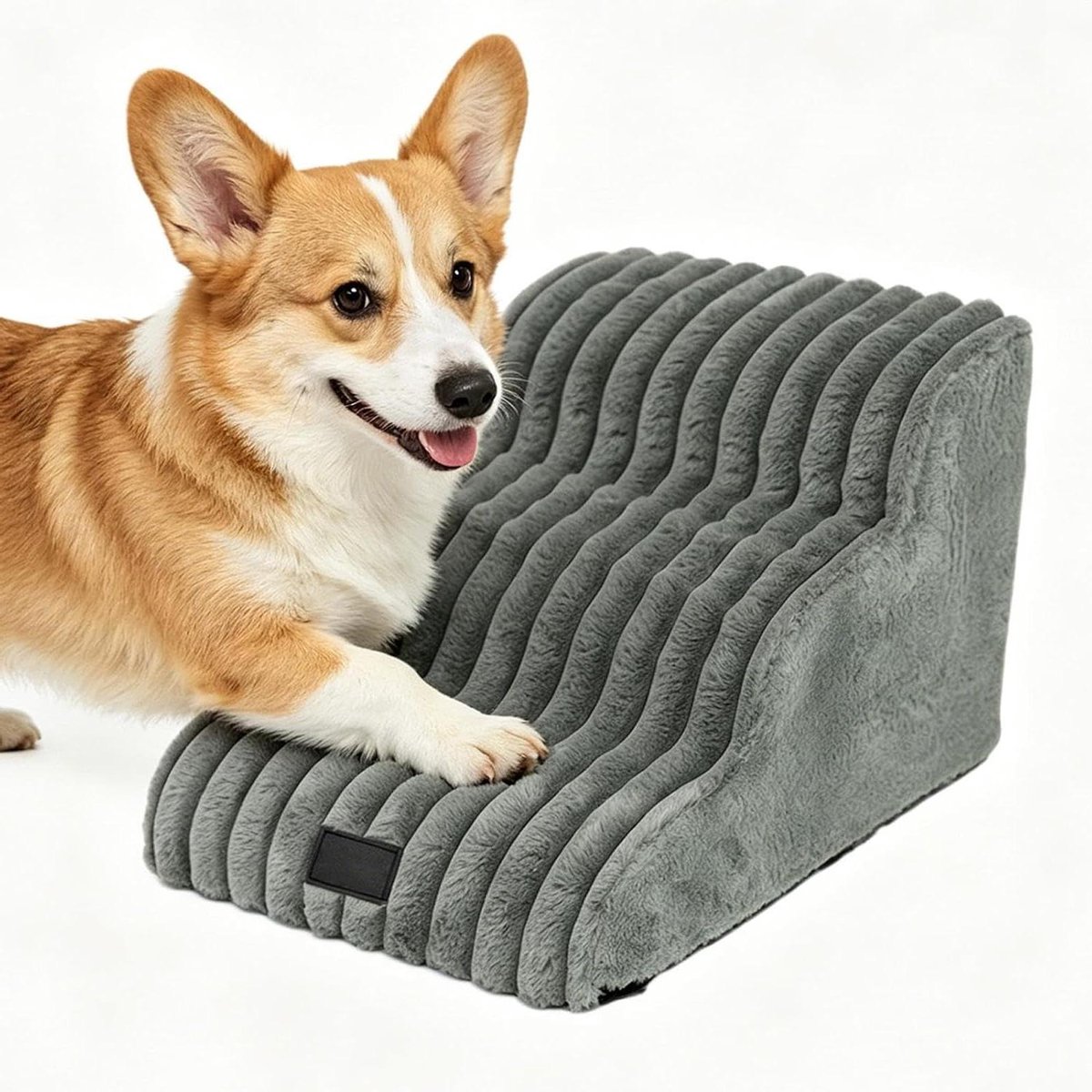 Huisdiertrap - Hondentrap Kattentrap - Meubels Bereiken - Antislip Treden - 40 x 40 x 31 cm - Grijs