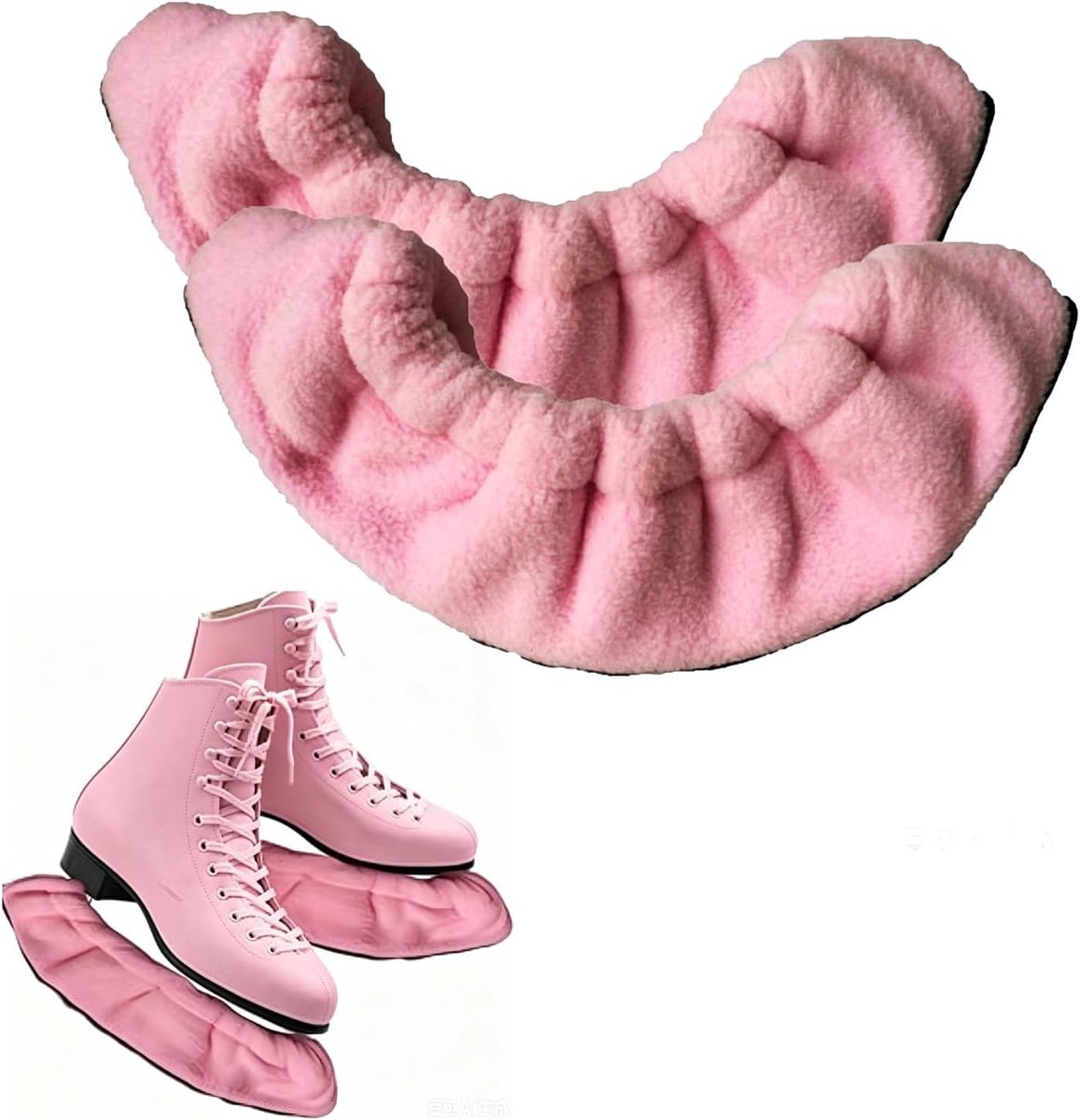 Schaatsbeschermers voor ijshockey en kunstschaatsen, nylon hoes, beschermend en comfortabel voor jongeren