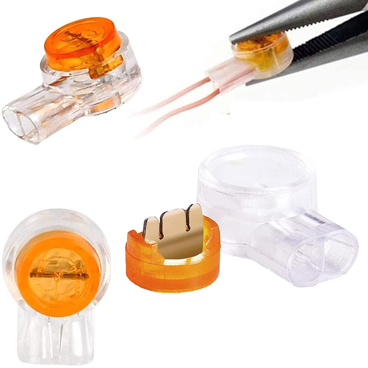 Telefoon kabelconnectoren 180pcs - waterdicht - voor 0.4-0.7mm K1/UY - stabiele overdracht - SnelShoppen