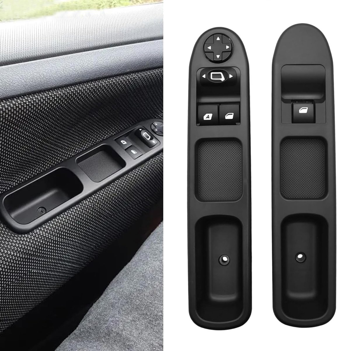 Raamschakelaars 207 - 2 stuks - Geschikt voor Peugeot 207 en Citroen C3 - Eenvoudige installatie - ShopVlot