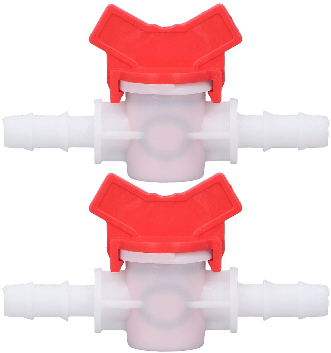 SnelShoppen - 2 Stuks Plastic Ventiel 10mm 12mm Slangverbinding Waterstroom Regulator voor Tuin, Huishouden, Industrie en Bouwprojecten