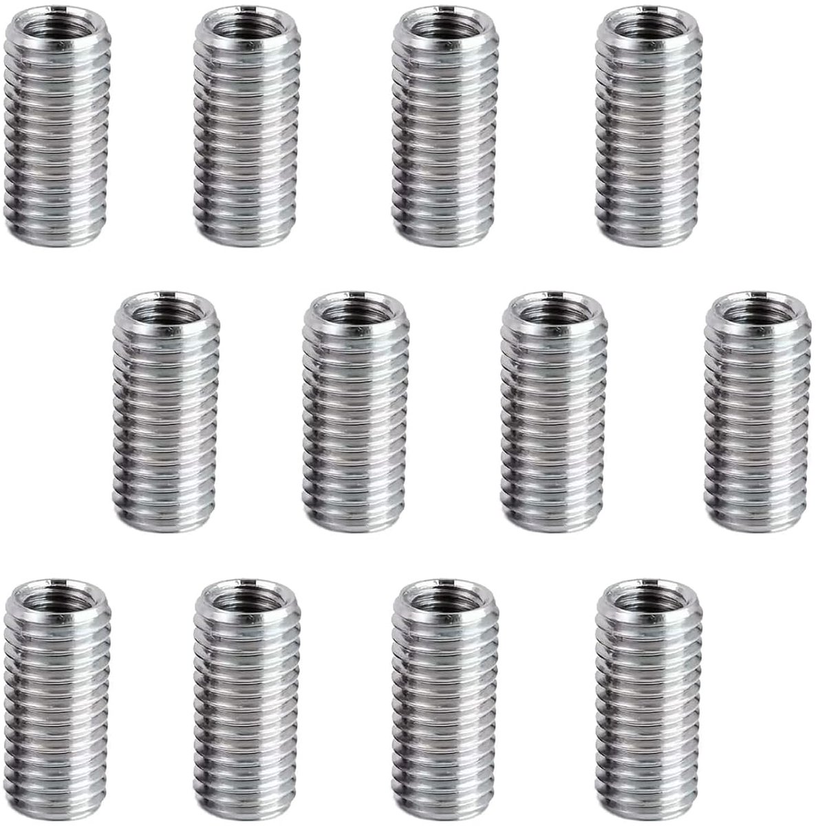 SnelShoppen - Draadinsert M8 naar M6 x 15mm - Hoogwaardige 304 RVS Draadreparatie - Sterk en Duurzaam - Voor Reparatie van Draadgaten - Professionele