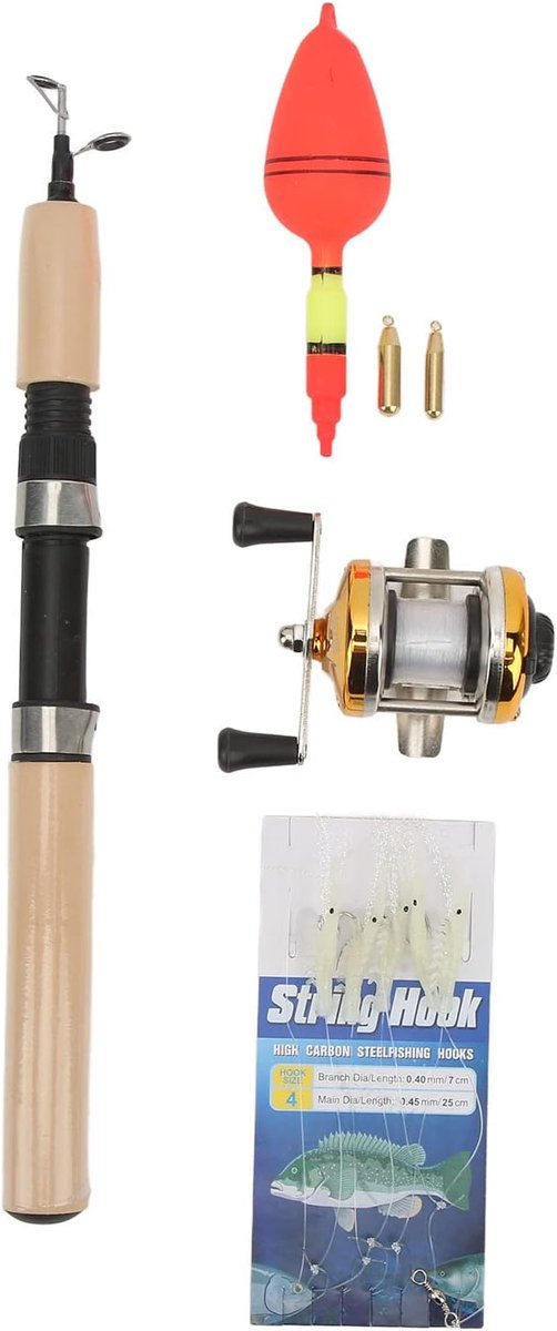 Jigs en Metalen Reel voor IJsvisserij - Duurzame 75cm Vissroede en Accessoires voor Winterse Vissessies van Merkloos — afbeelding 4