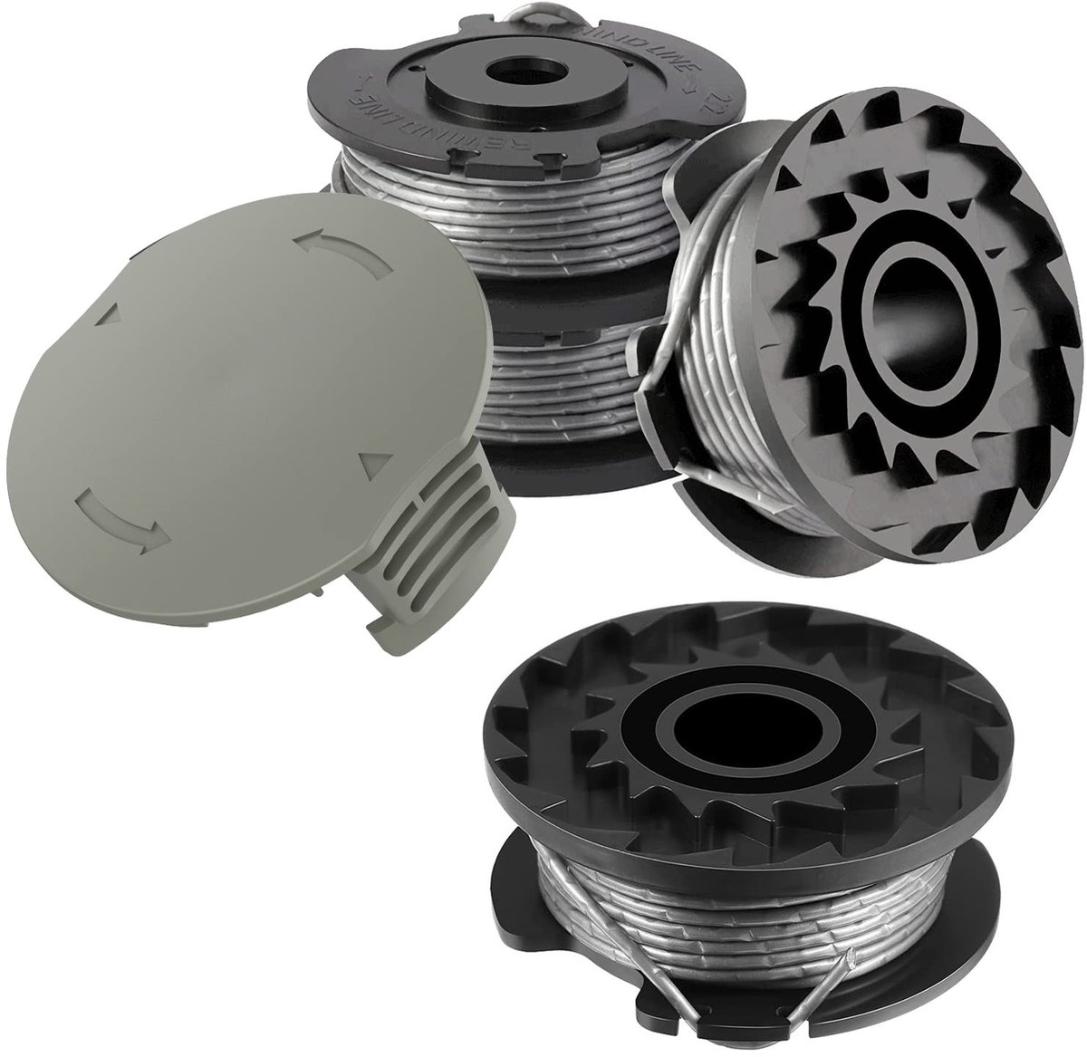 Omgoods - Vervangingsdraad voor Grasmaaier, Set van 4 Stuks