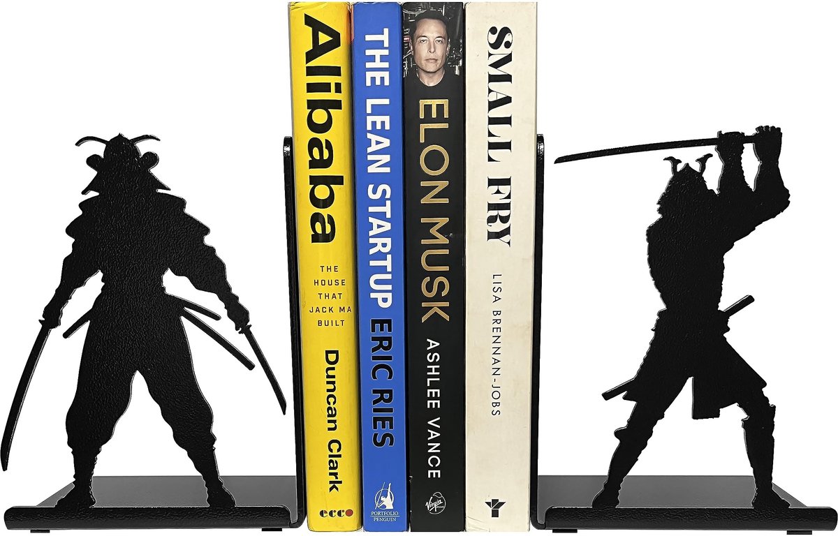 Omgoods - Decoratieve Samurai Boeksteunen van Metaal