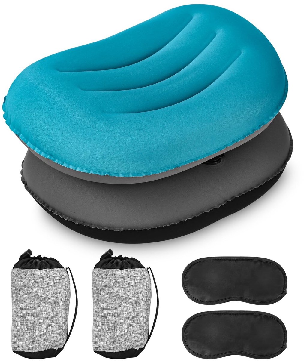 Omgoods - Opblaasbaar Campingkussen - Ultralicht en Compact voor Buitenactiviteiten