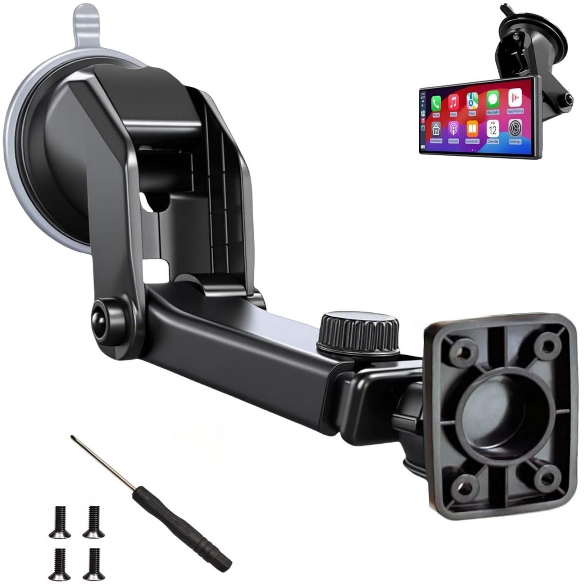 Omgoods - Flexibele Zuignap Houder voor Draadloze Carplay Navigatie