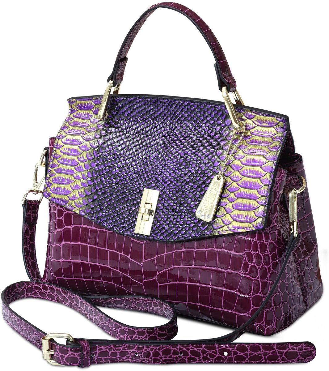 Omgoods - Dames Vintage Schoudertas met Dierenprint