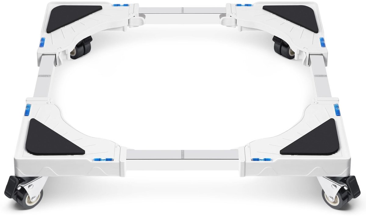 Omgoods - Wasmachine Trolley met Verstelbare Hoogte en Vibration Protection