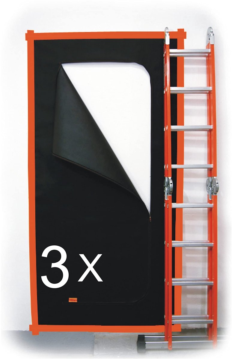 Omgoods - Set van 3 Stofdeuren voor Bouw- en Renovatieprojecten