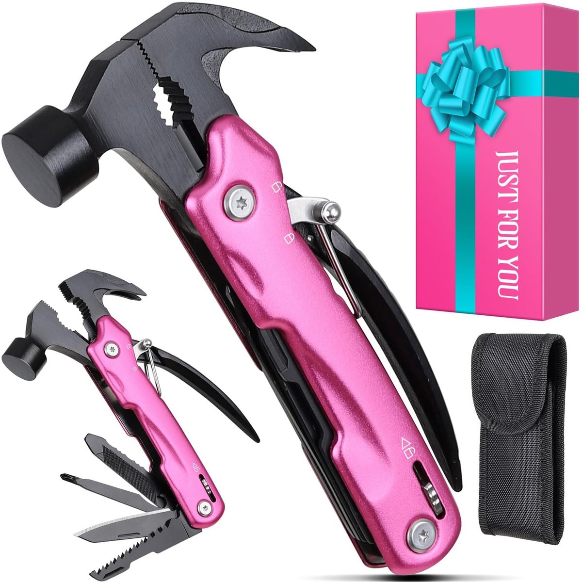 Omgoods - 12-in-1 Multitool voor Vrouwen, Roze Multifunctioneel Gereedschap