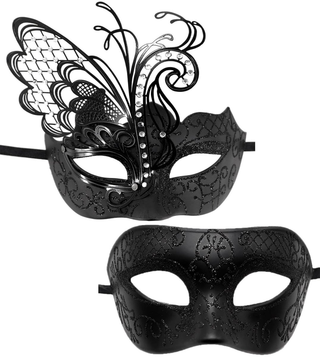 Omgoods - Venetiaans Masker Set voor Halloween en Feestjes