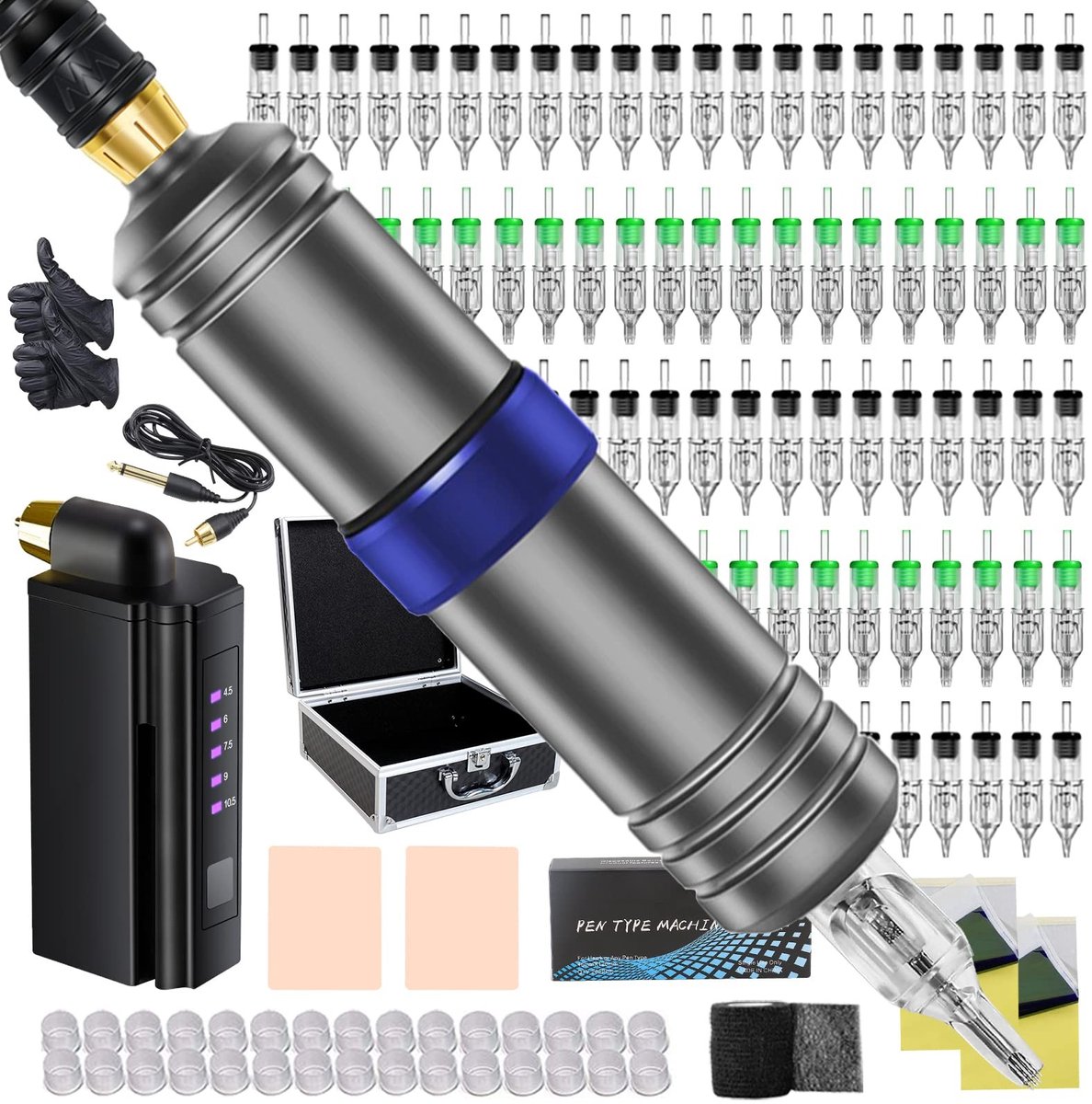 Omgoods - Draadloze Penmachine Set met 40 Cartridgenaalden