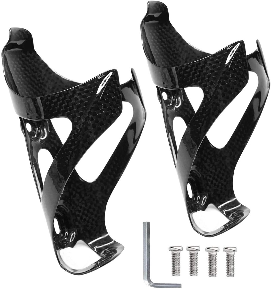 Omgoods - Ultralichte Carbon Flessenhouder voor Fietsen - Set van 2