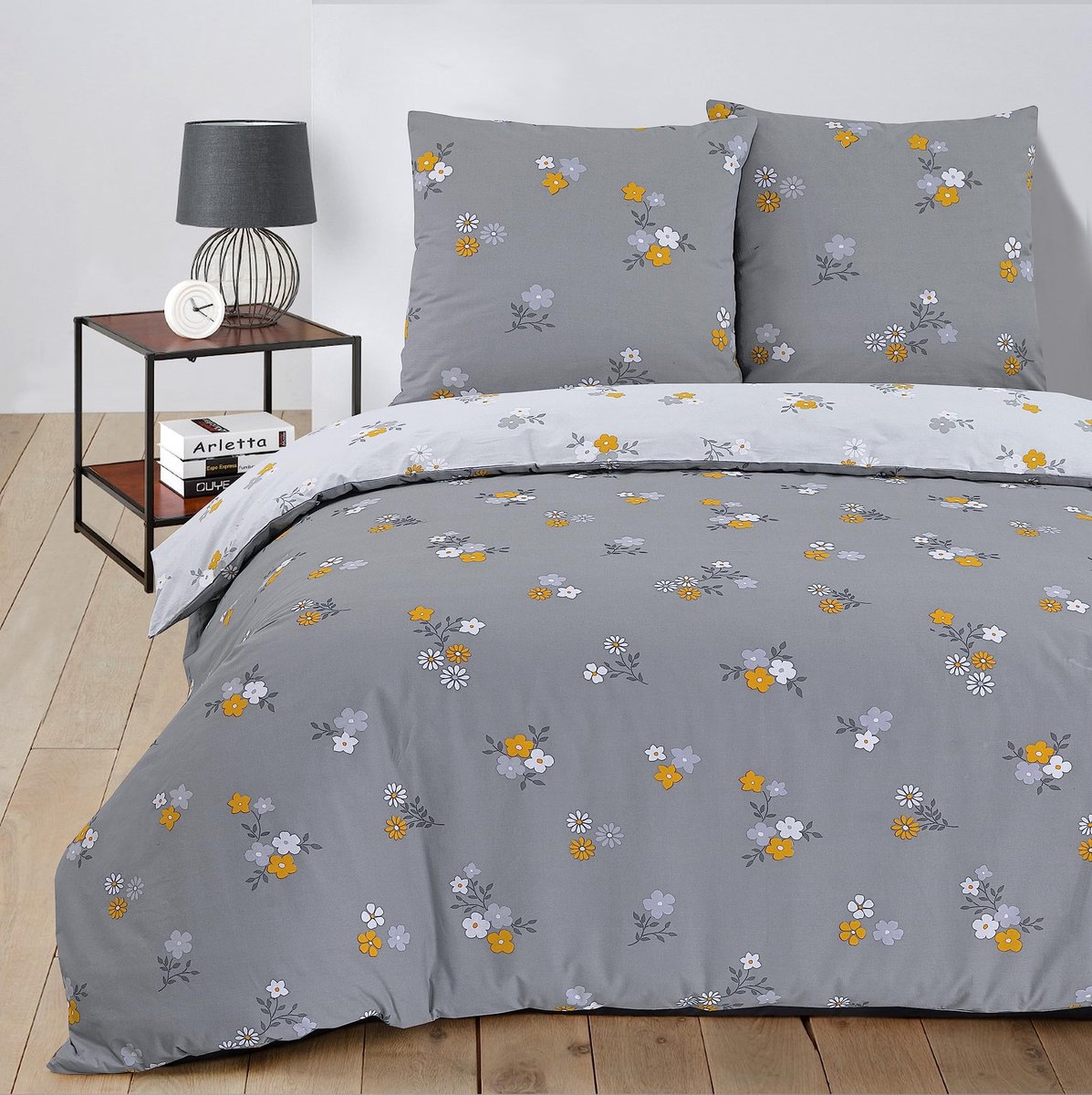 Omgoods - Reversible Dekbedovertrek Leyla 260 x 240 cm + 2 Kussenslopen 65 x 65 cm