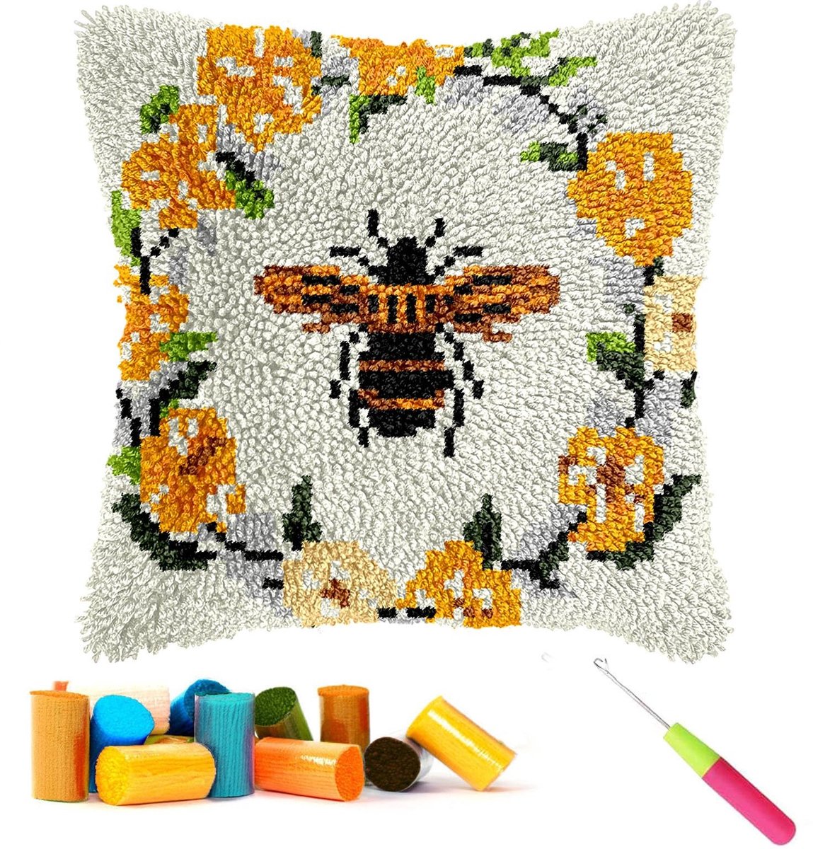 Omgoods - Haak Kits voor Kussens, DIY Creatieve Hobby Set