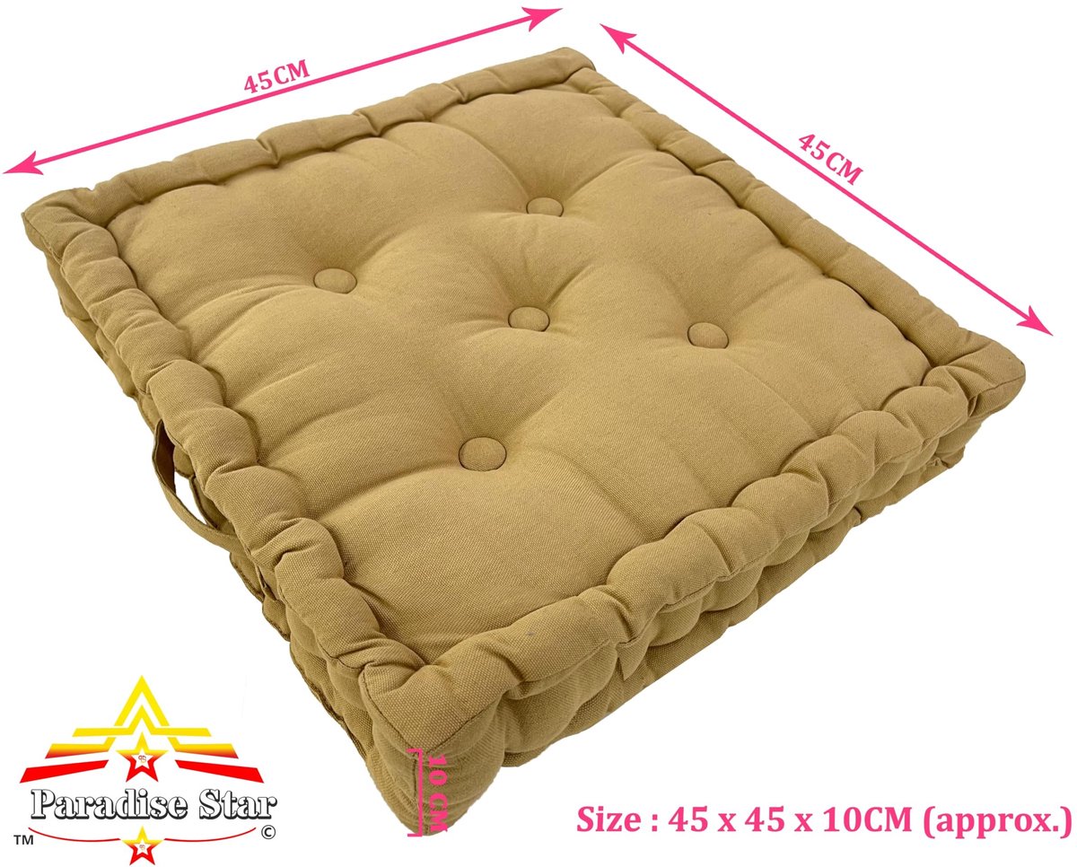 Omgoods - Booster Zithoogte Kussen 100% Katoen, 45cm x 45cm