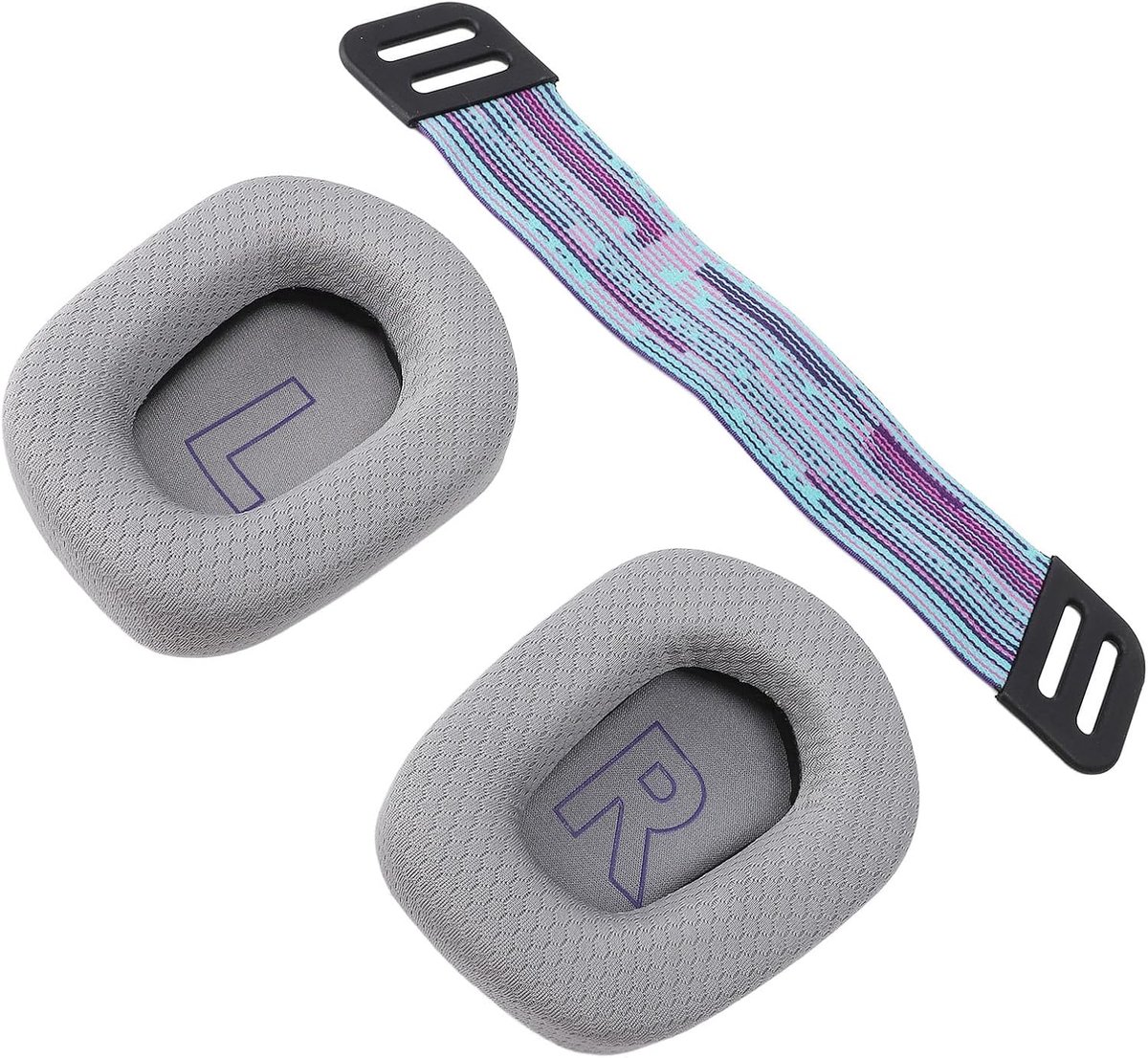 SnelShoppen - Foam Oordoppen, Geheugenfoam Oorkussens met Hoofdband voor Gaming Headset, Geluidsisolatie, Ademend, Zwart, Ideaal voor Gaming en Muziek