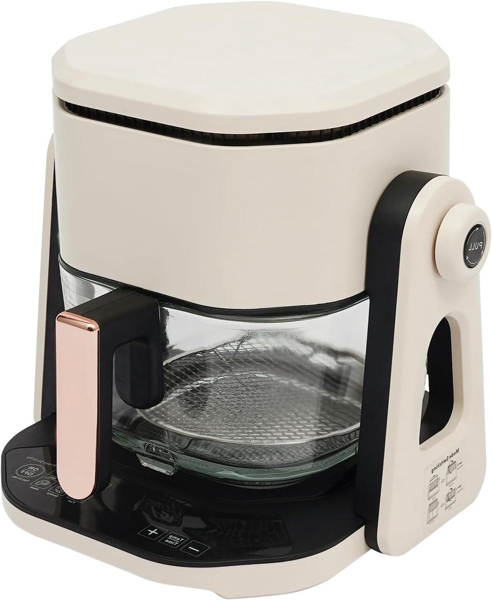 Heteluchtfriteuse - Airfryer Frituurpan - Gezond Koken - LCD Touchscreen - 45 Liter - Wit
