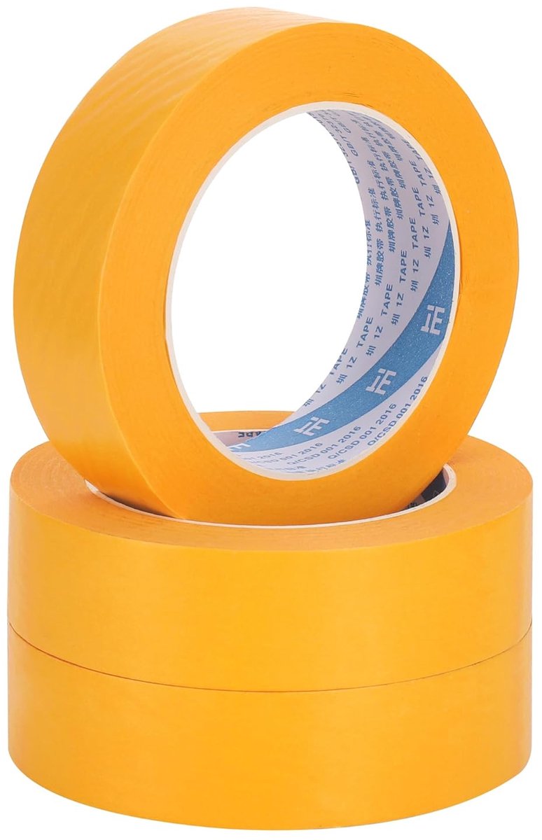 Maskingtape 30 mm x 50 m - gouden papier tape - zelfklevend - perfecte kleurafwerking - ShopVlot