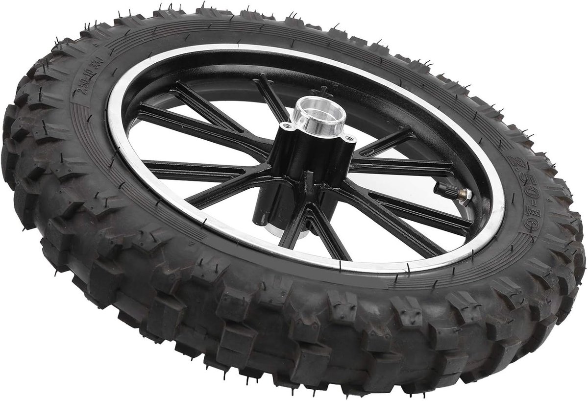 SnelShoppen - 10 Inch Banden 60/100-10 met Velg 2.50-10 Inch - Makkelijk Te Installeren, Dikke Velg Voor Dirtbike Accessoires, Voor Trail en Thumpstar