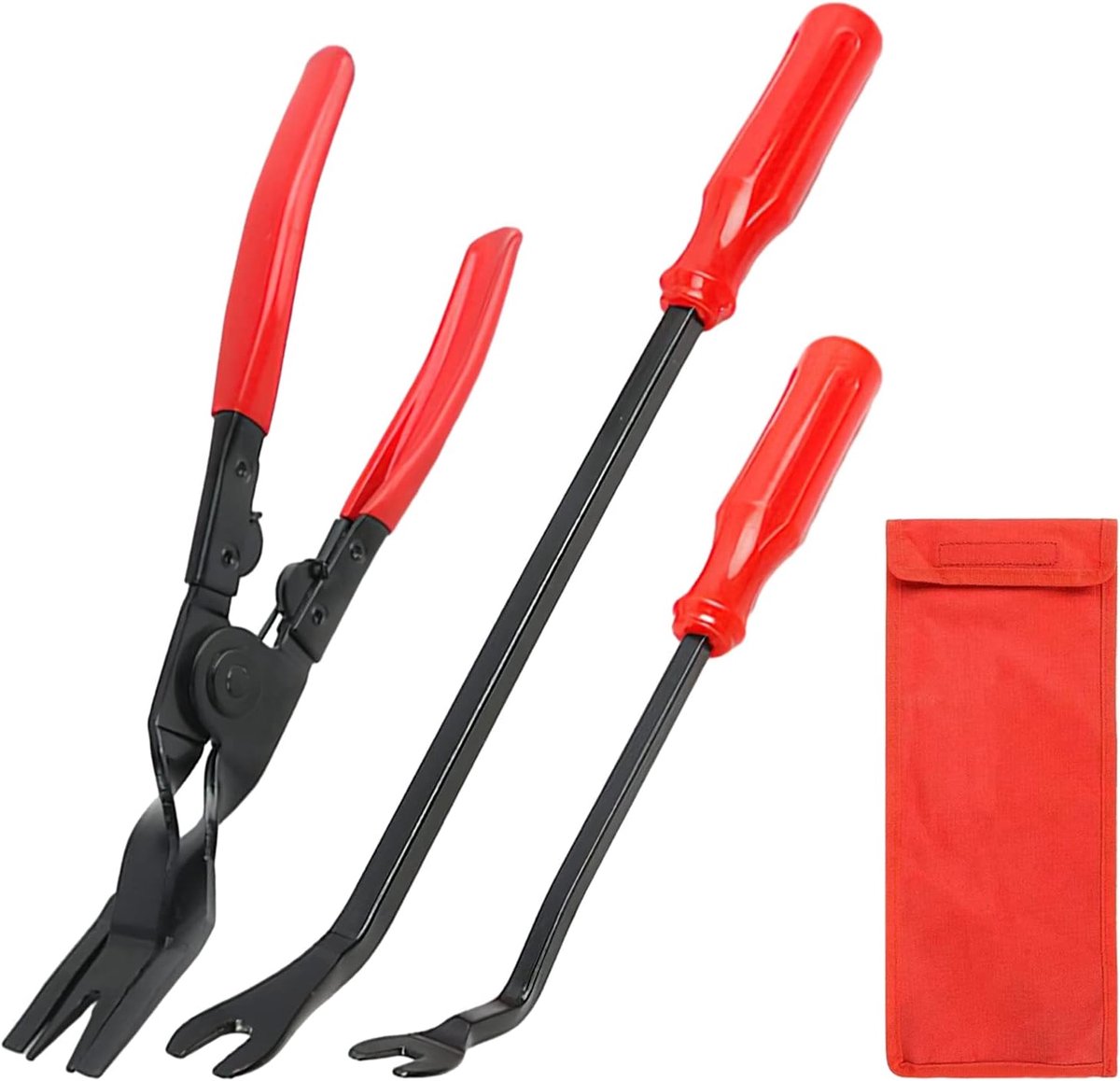SnelShoppen - 3-delige Disassemblage Gereedschapset voor Auto Rivetten, Deurafwerkingsgereedschap, Spijker Trekker Verwijderaar, Heavy Duty Stripper v
