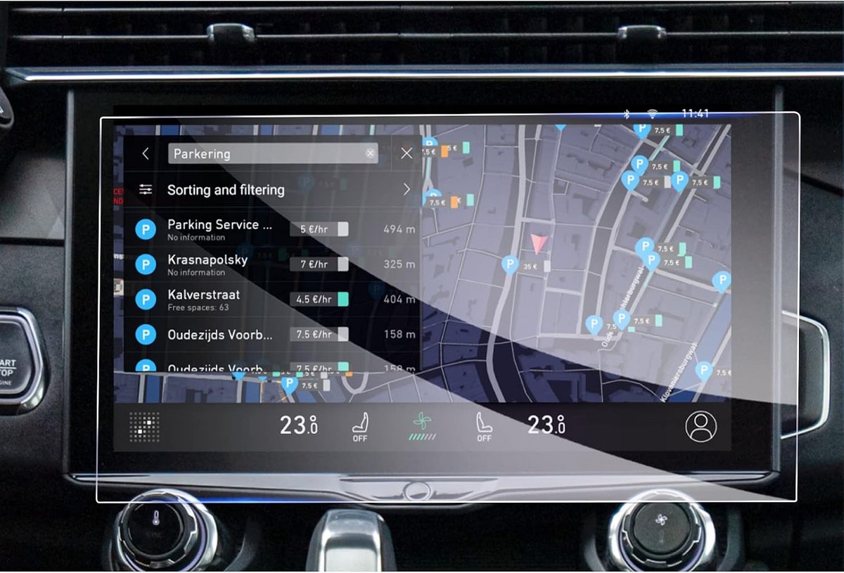 Navigatiefilm 12.7 Inch - Gelaagd glas - 9H krasbestendig - Bescherming voor touchscreen - ShopVlot