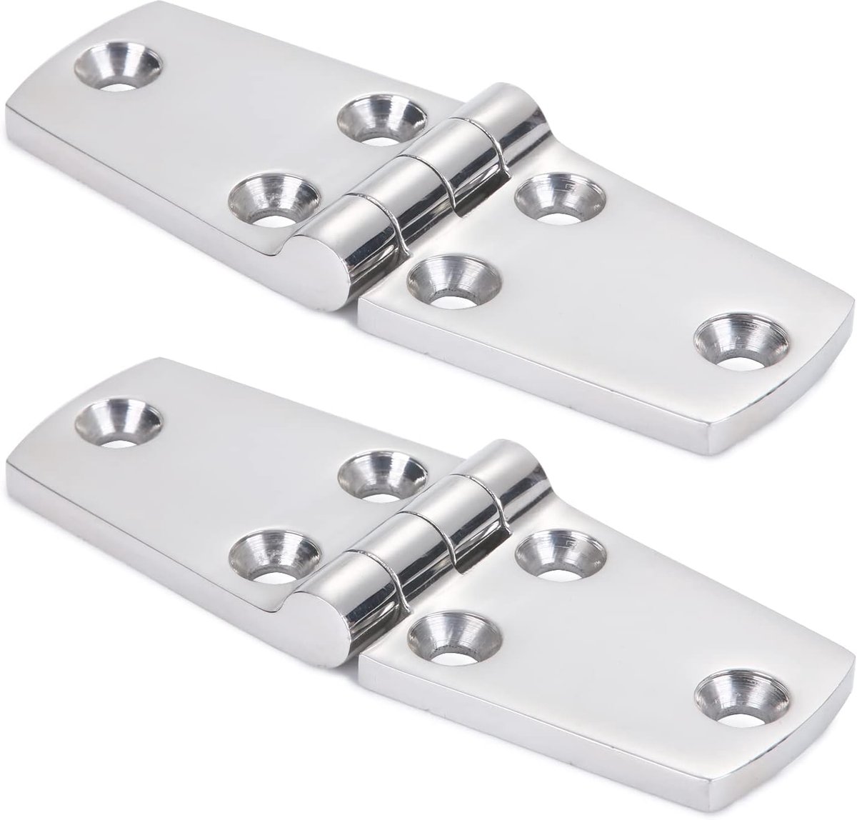 SnelShoppen - Marine Mount Deur Scharnieren RVS Roestvrij Staal Voor Boot Scharnier Zware Duurzame Scharnier Dek Kast 2 Stuks 38mm x 102mm