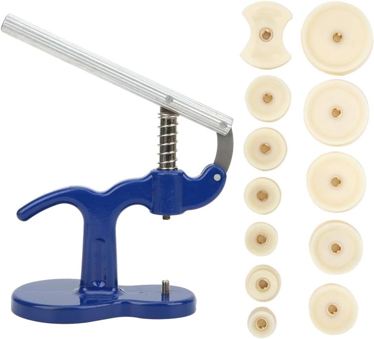 SnelShoppen - Professionele horloge reparatietool set - 12-delige gereedschapset, handpers, duurzame legering, eenvoudig in gebruik voor horloge herst