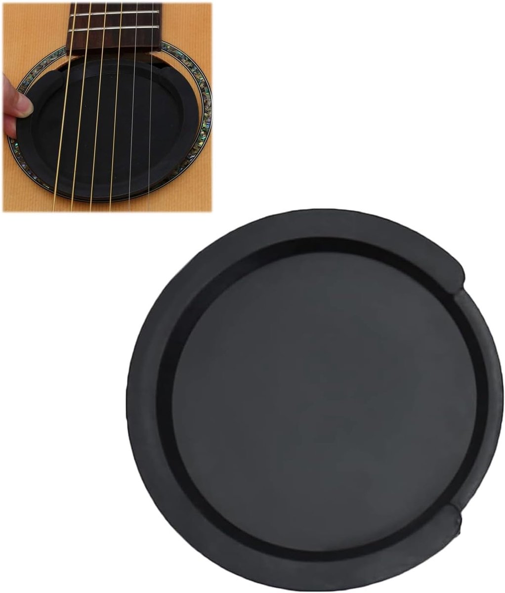 SnelShoppen - 1 Pcs Gitaar Geluidsgat Deksel, Akoestisch Gitaar Geluidsgat Deksel, Siliconen Gitaar Geluidsgat Deksel, Klein Geluidsgat Deksel voor Ak