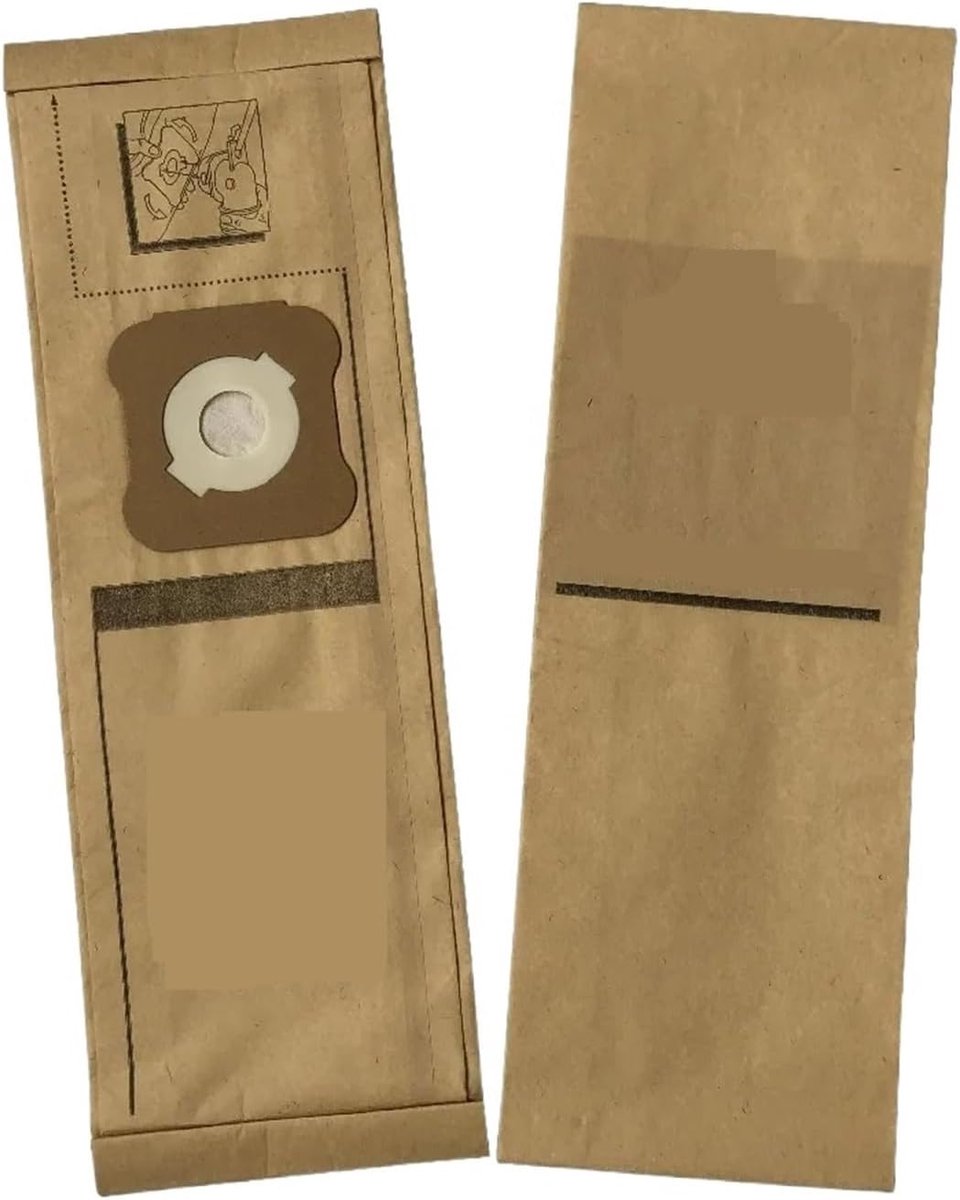 Stofzuigerzakken - Stofzakken Cilinder - Stofzuigen Thuis - Fijnstof Filtratie - 12 stuks - Wit